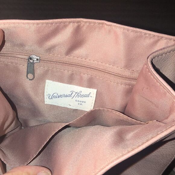 NWOT Pink Ring ? & Tassle Vegan Backpack Adjustable Straps. Pull Handle. Snap. main image 6